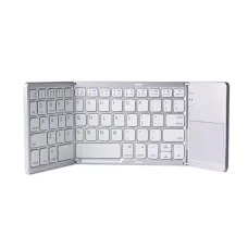 B033 Foldable Bluetooth Keyboard with Touchpad (silver)